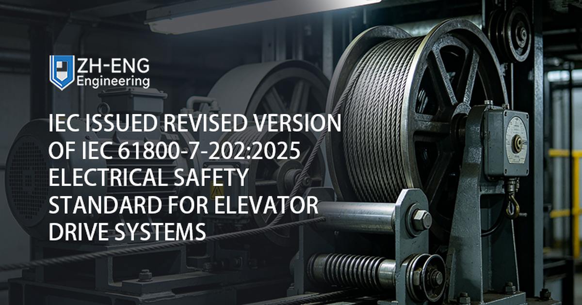 IEC Issued Revised Version of IEC 61800-7-202:2025 Electrical Safety Standard for Elevator Drive Systems