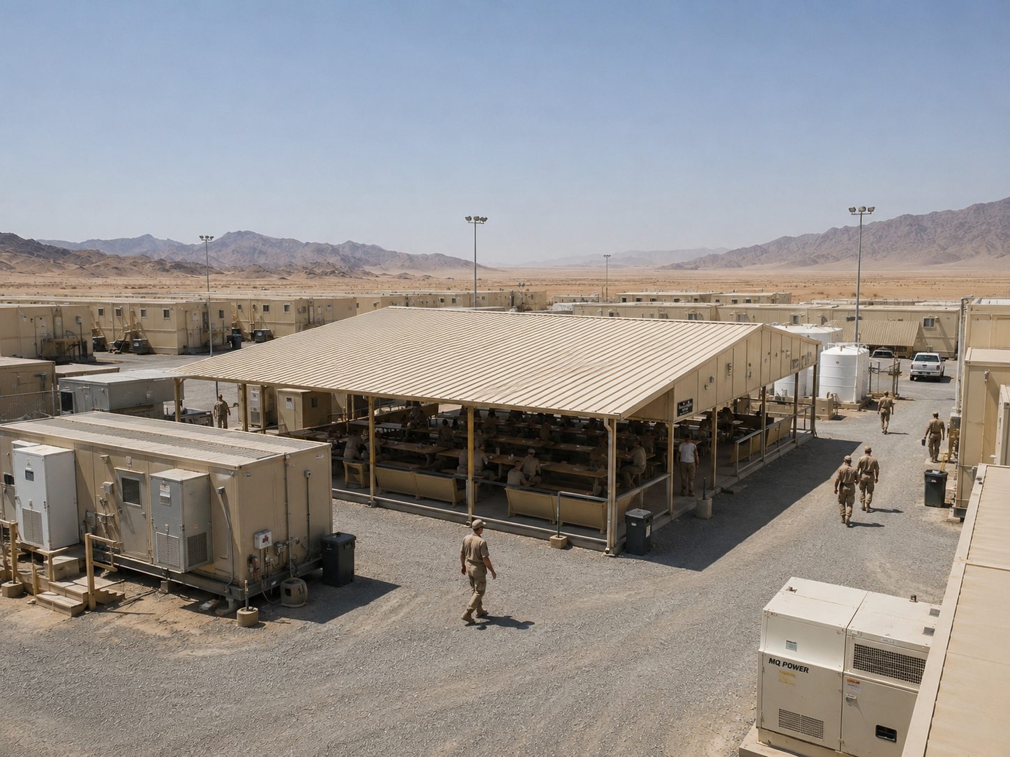 Rapid-Deployment Modular Military Base Camp in Tabuk, Saudi Arabia