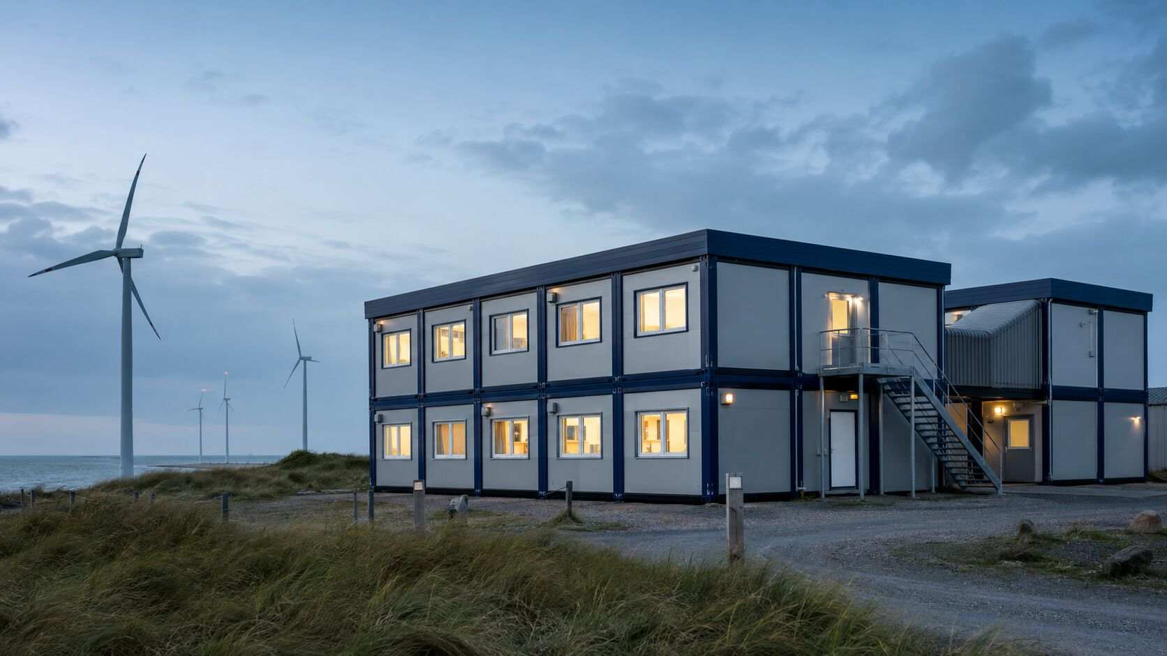 Coastal Wind Farm Modular Building Case Study in Esbjerg, Denmark