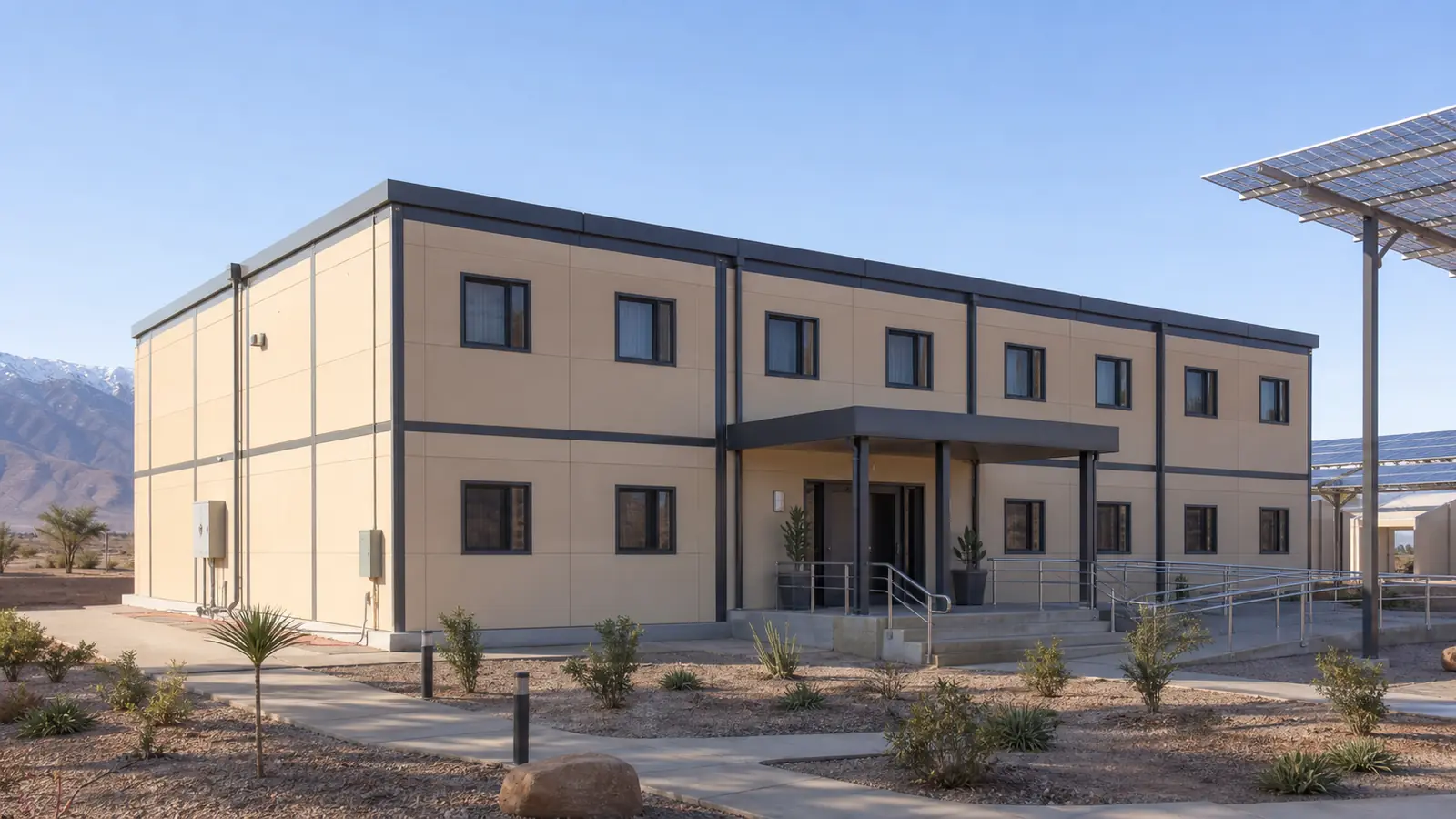 Modular Student Dormitory for a Renewable-Energy Technical Training Campus in Morocco