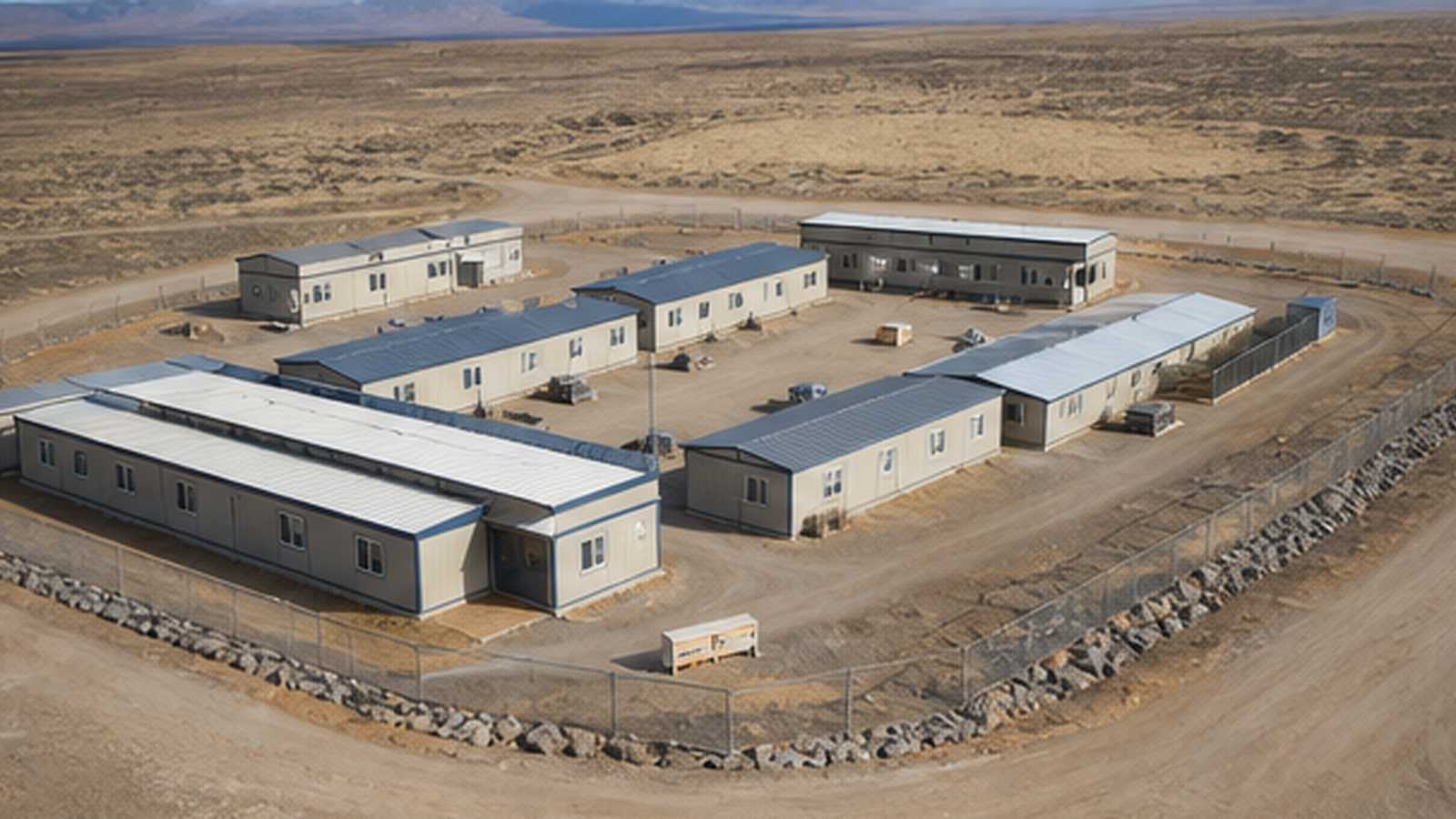 Remote Pipeline Crew Accommodation and Welfare Camp