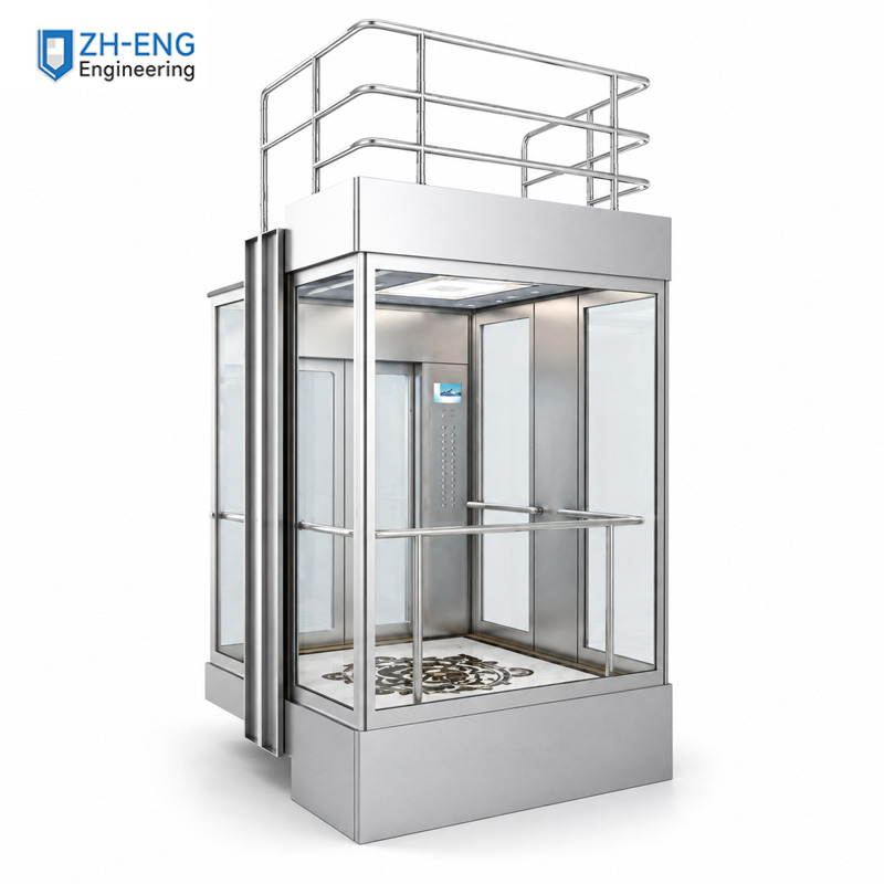 Panoramic Glass Observation Home Villa Elevator