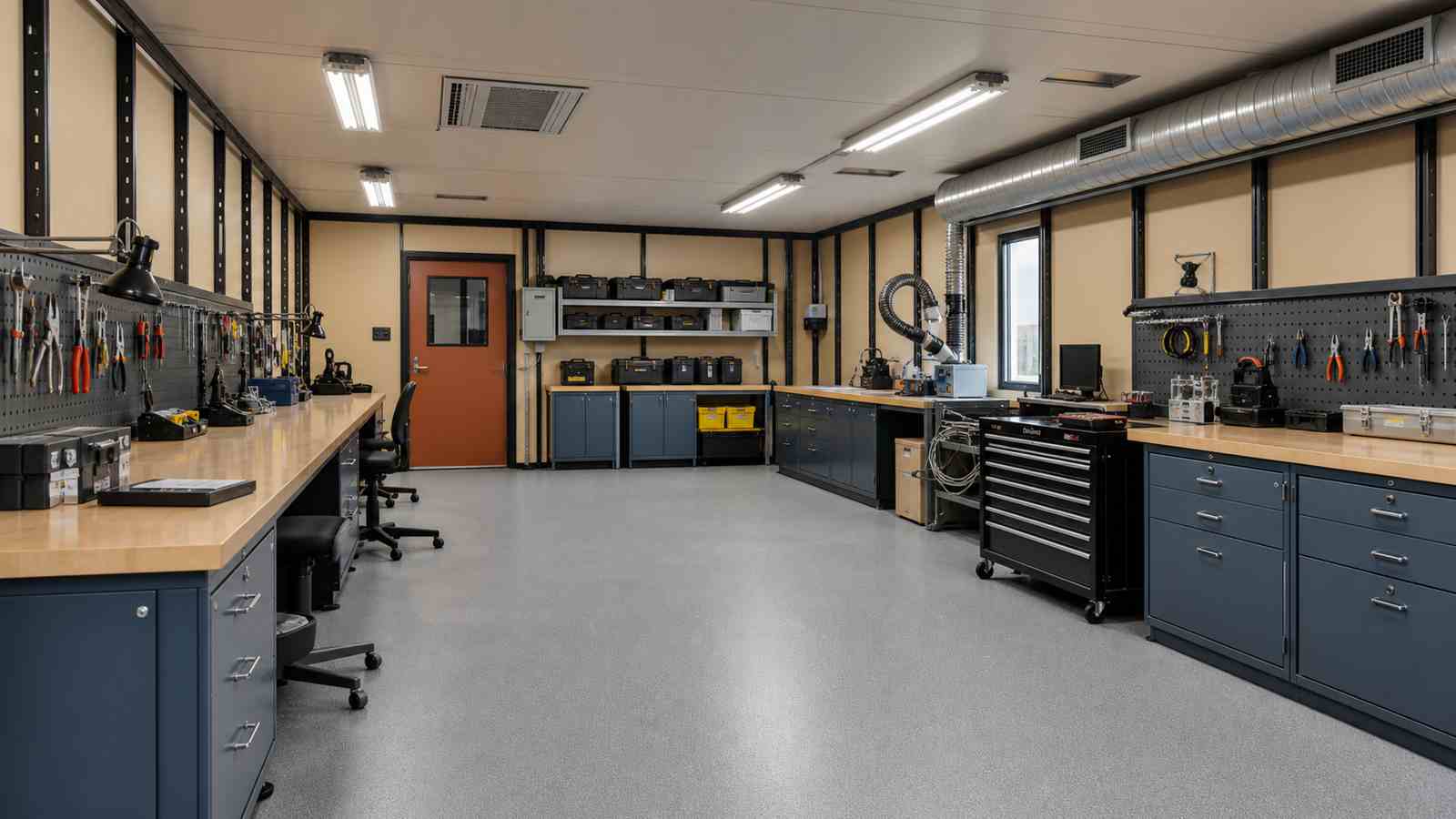 Modular Training Support and Equipment Maintenance Compound for a Desert Site