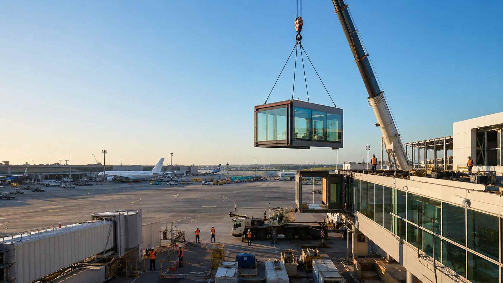 La costruzione modulare accelera l'espansione dell'infrastruttura aeroportuale con soluzioni edili flessibili