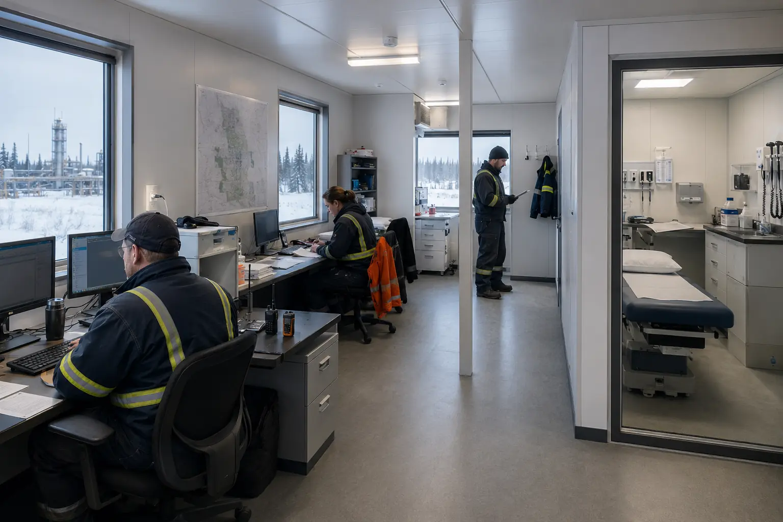 Modular Workforce Camp for Remote Natural Gas Processing Project in Alberta