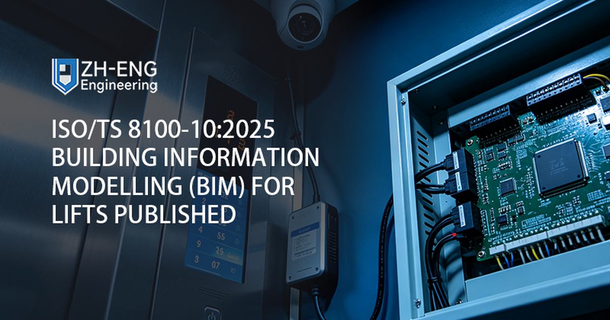 Pubblicato lo standard ISO/TS 8100-10:2025 Building Information Modeling (BIM) per ascensori