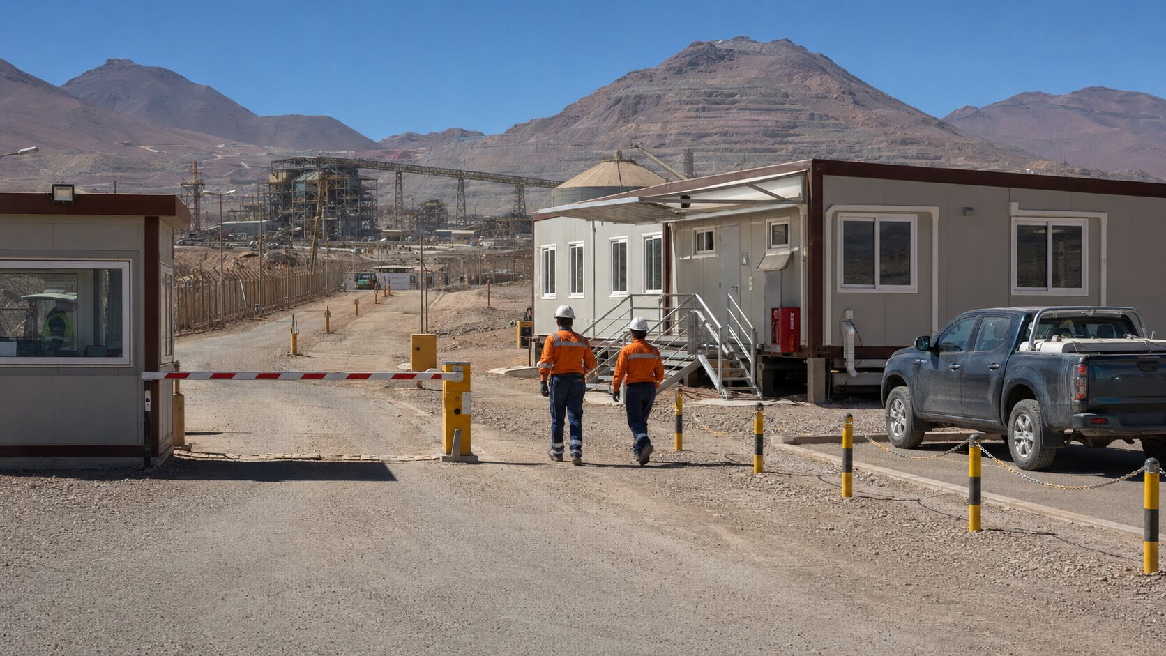 High-Altitude Modular Copper Mining Camp near Calama, Chile