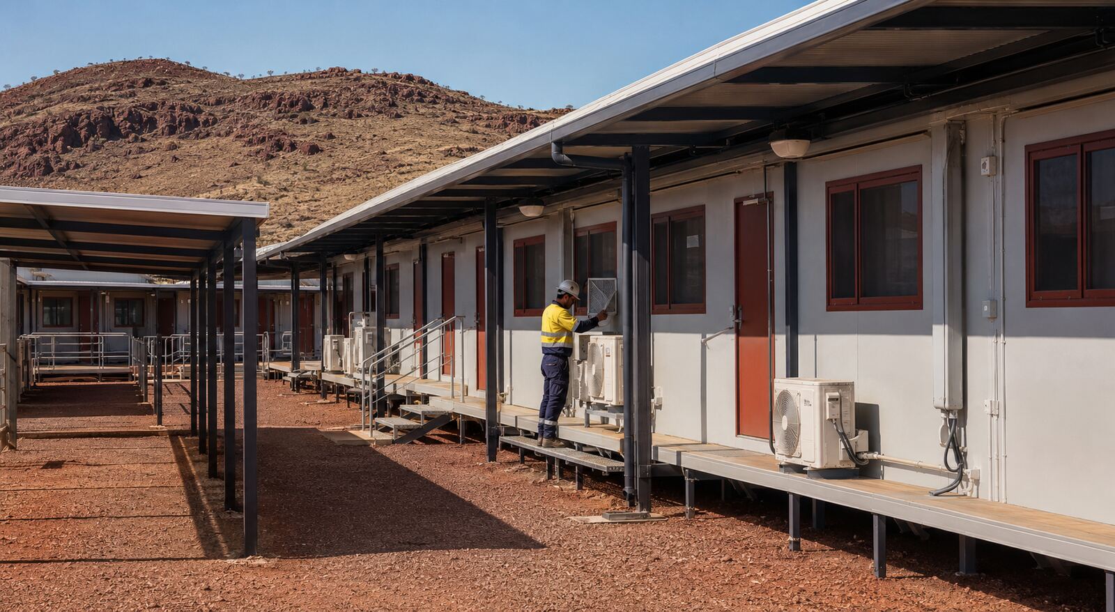 Heat-Resistant Modular Mining Camp in Australia: Rapid Accommodation for a Pilbara Iron Ore Project
