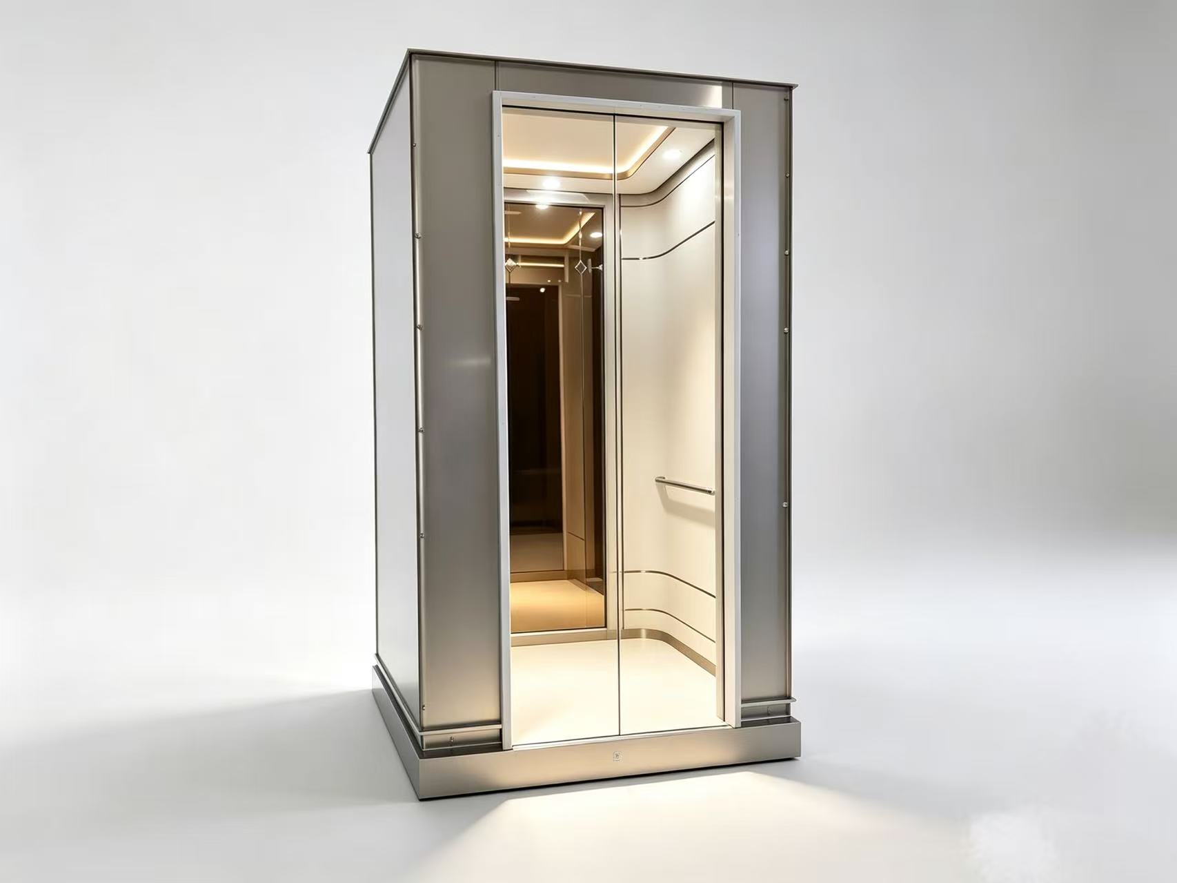 Champagne Stainless Steel Elevator Cabin