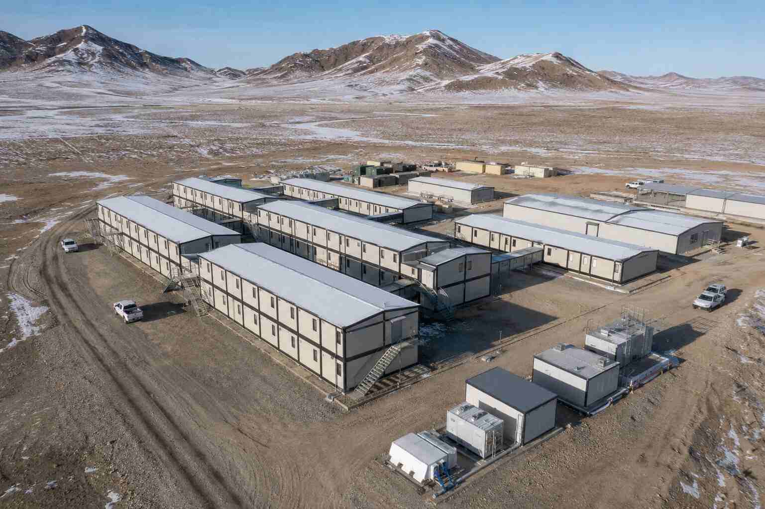 Extreme-Cold Modular Mining Camp in Mongolia: A 96-Person Workforce Accommodation Solution