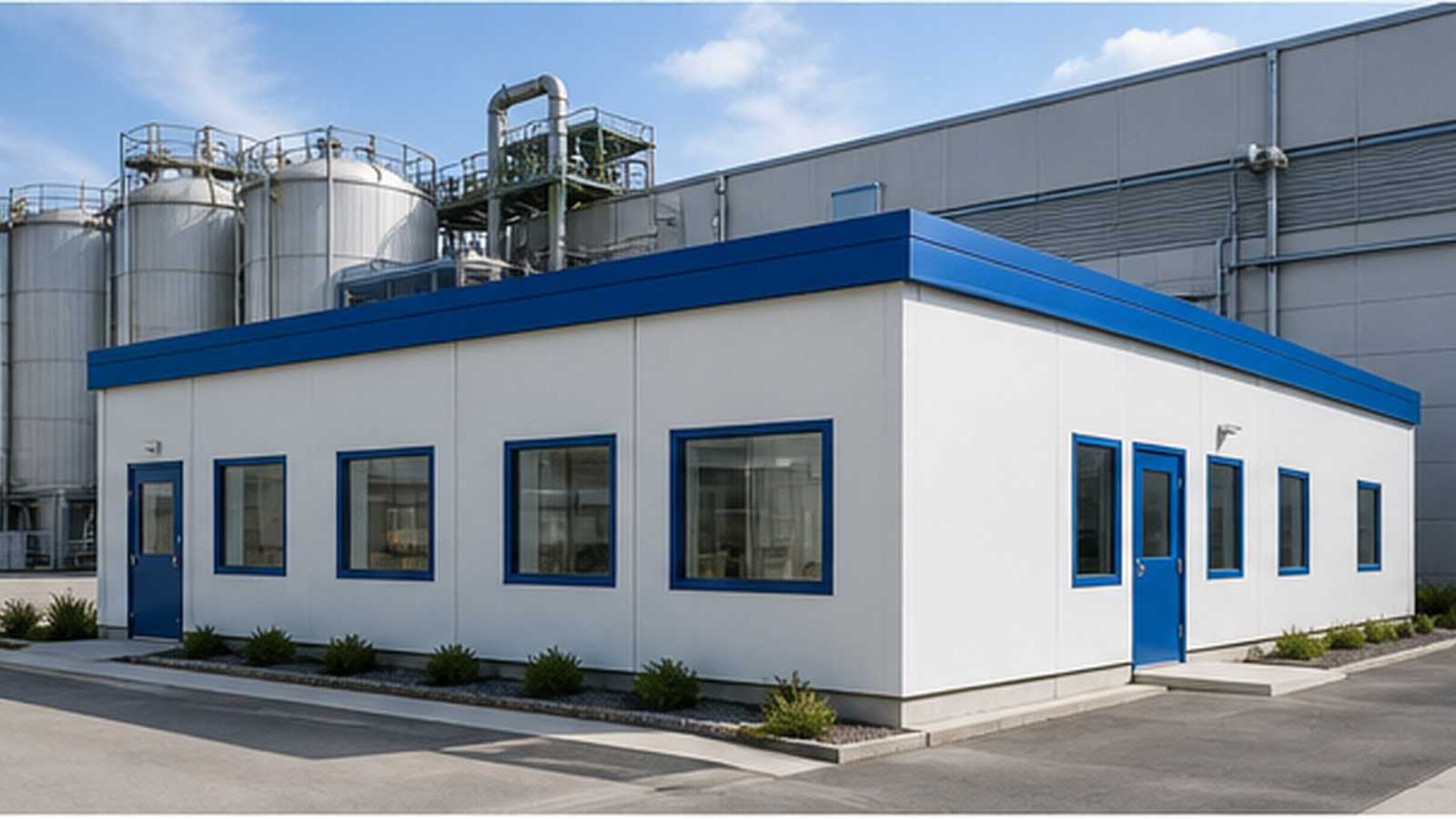 Modular Food-Processing Quality Laboratory and Sample Room