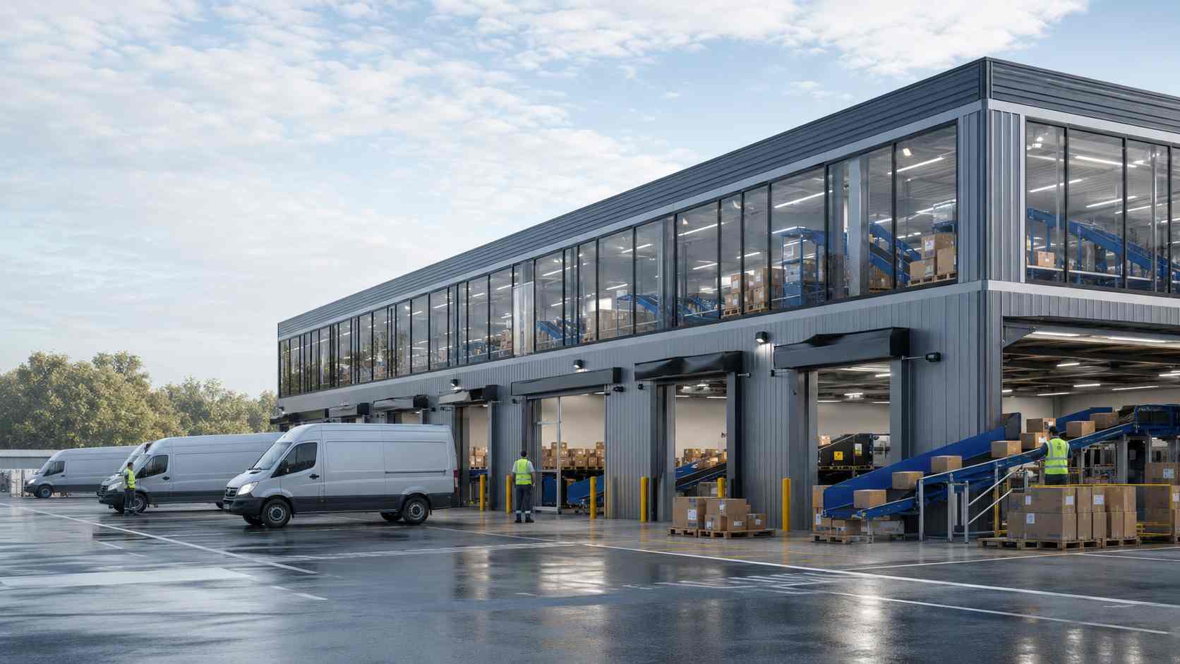 Le strutture postali e pacchi modulari migliorano l'infrastruttura logistica