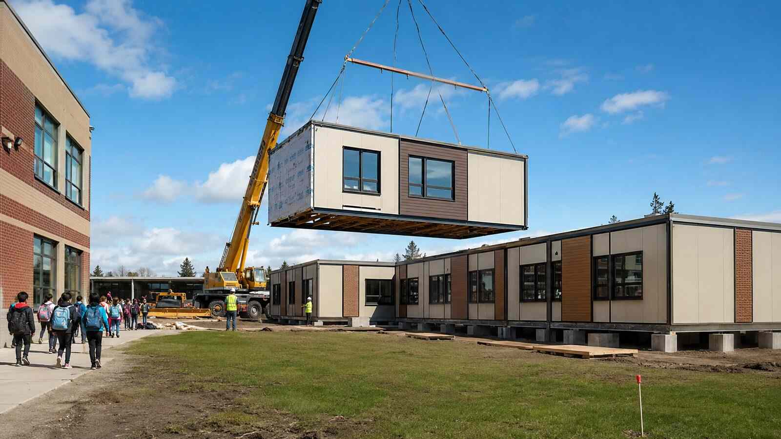 Alberta lanza una iniciativa de 189 aulas modulares para abordar el rápido crecimiento de la matrícula