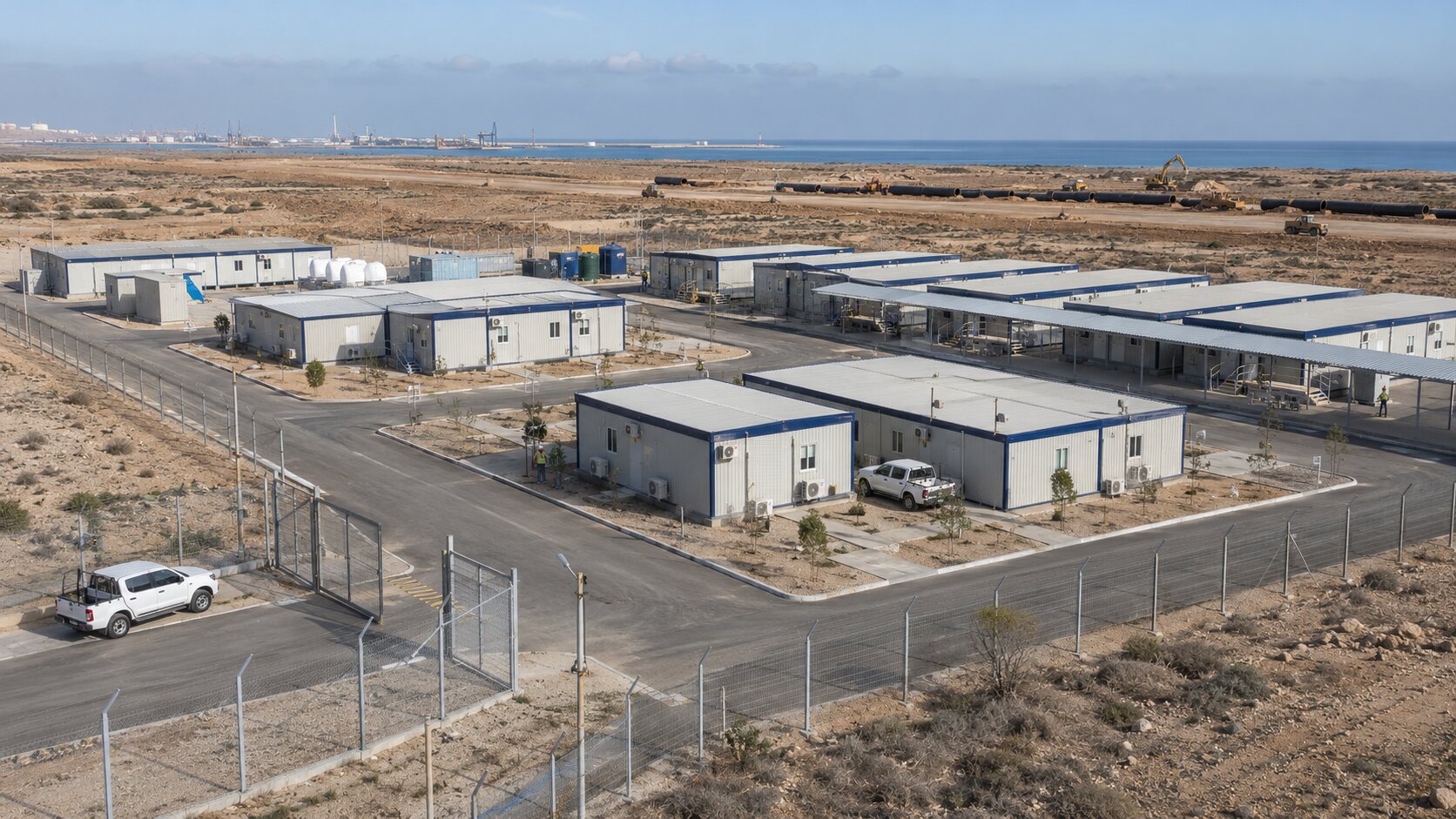 Modular Natural Gas Pipeline Construction Camp in Arzew, Algeria