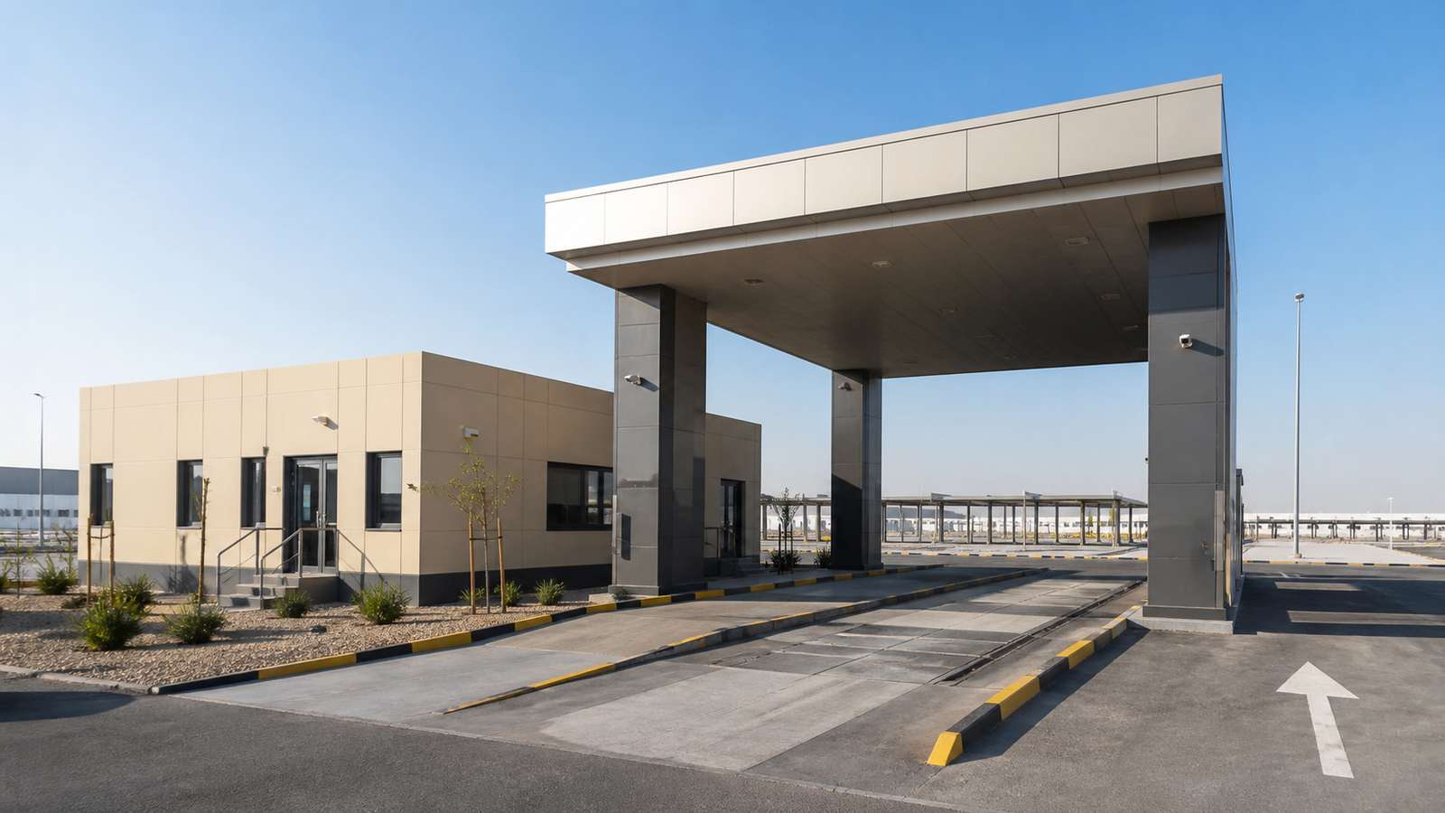 Modular Vehicle Inspection Station for an Industrial Fleet Hub in Abu Dhabi, UAE