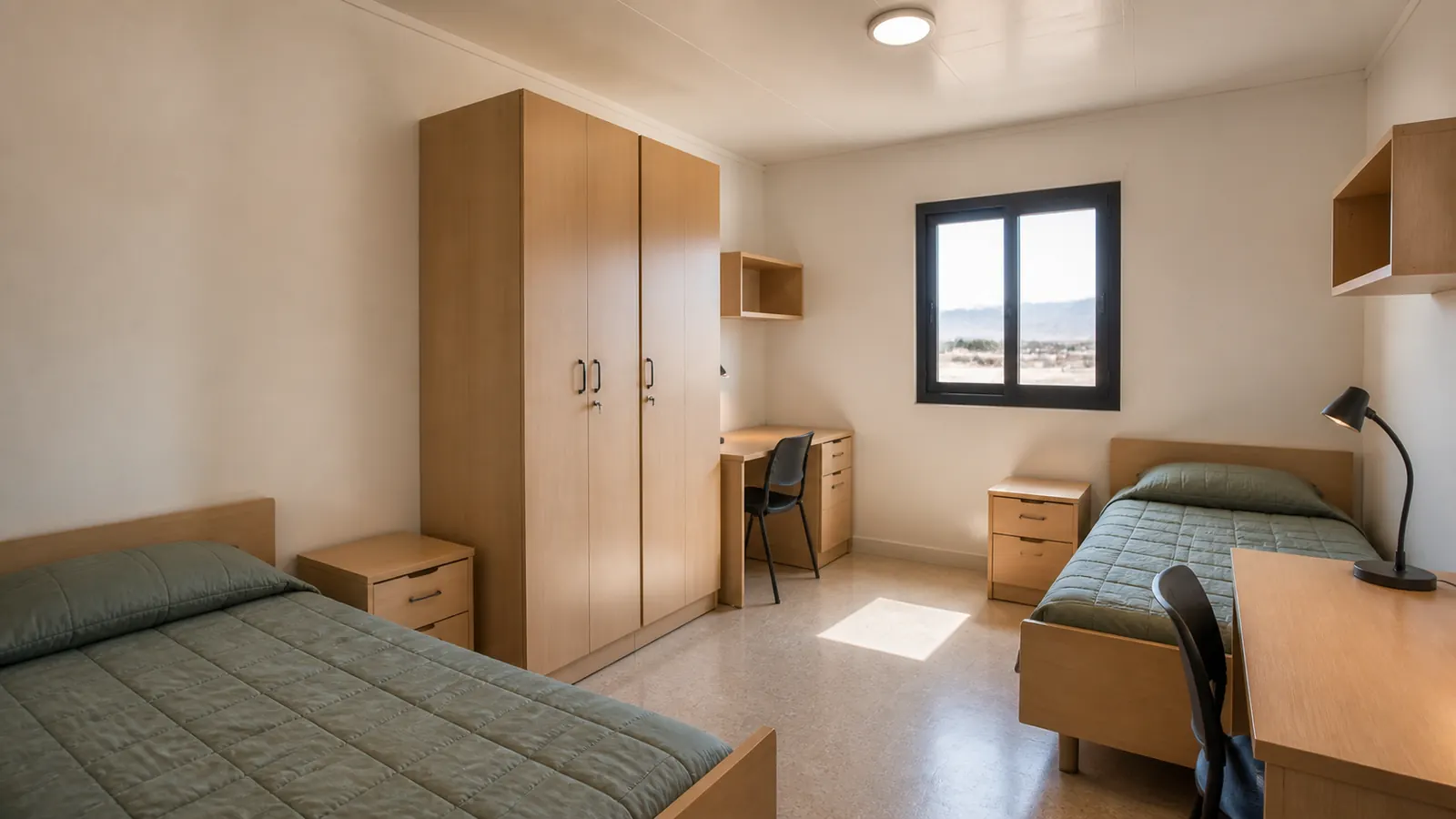 Dormitorio studentesco modulare per un campus di formazione tecnica sulle energie rinnovabili in Marocco