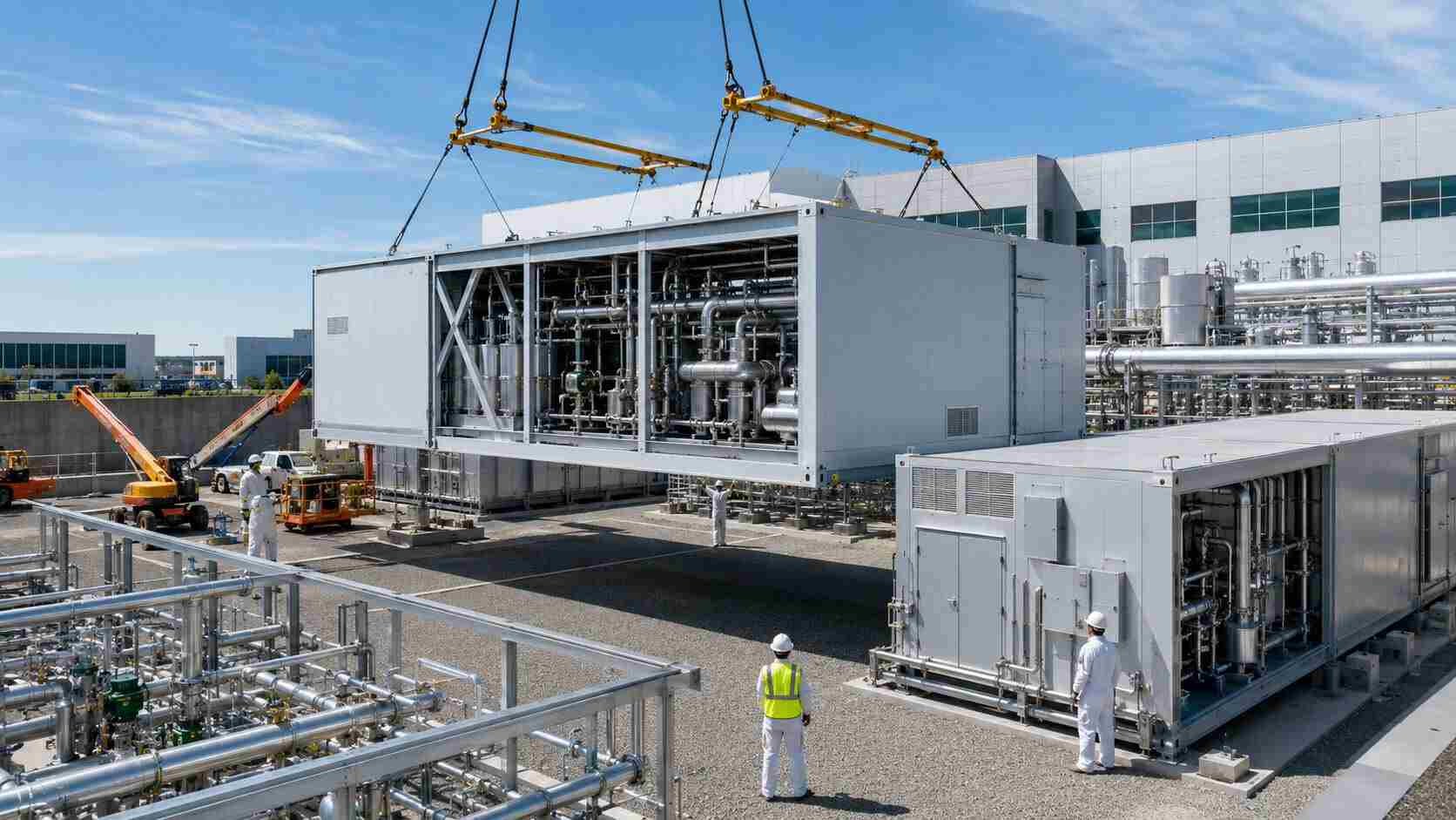 La costruzione modulare continua a supportare l'espansione degli impianti di semiconduttori