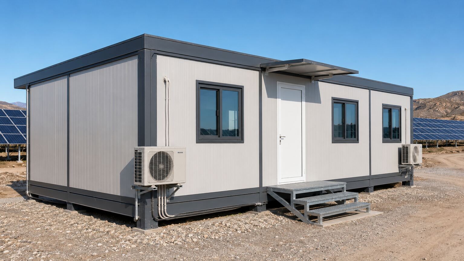 Modular Mobile Camp for a 120 MW Solar Power Project in Almería, Spain