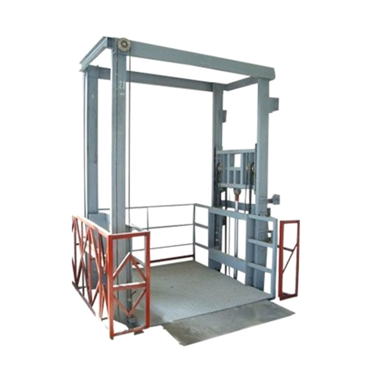 Two levels offreight elevator