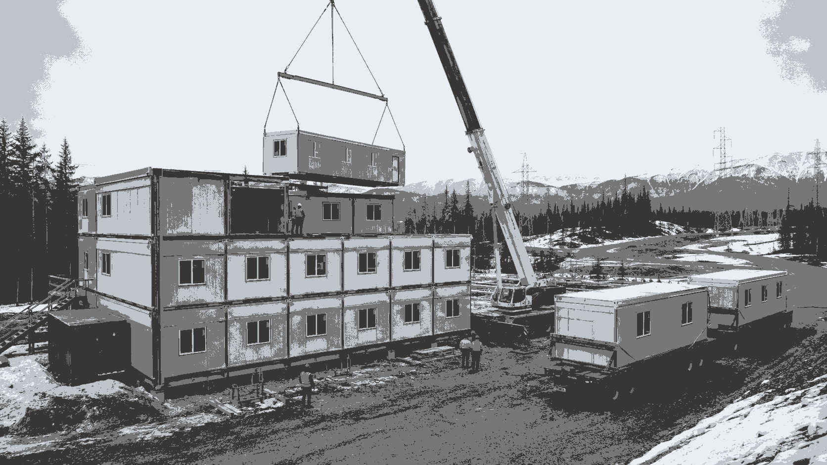 Canada to Reuse Large Modular Workforce Camp: 21 Dormitory Buildings Will Support Transmission Project