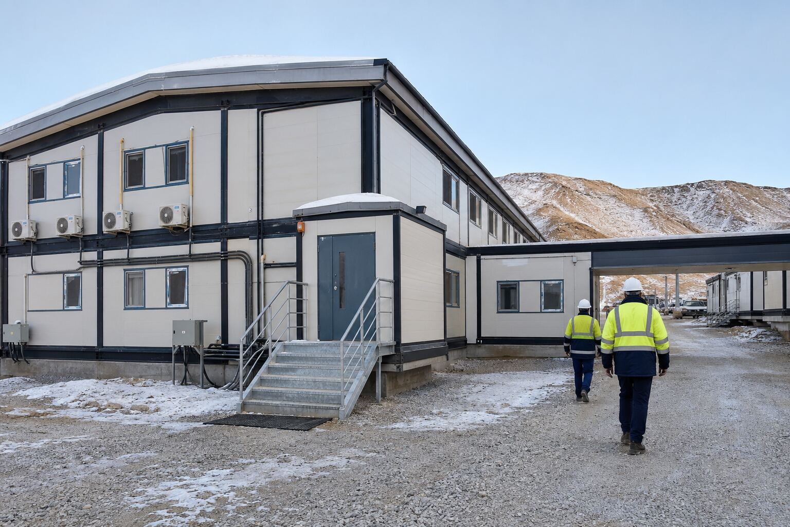 Extreme-Cold Modular Mining Camp in Mongolia: A 96-Person Workforce Accommodation Solution