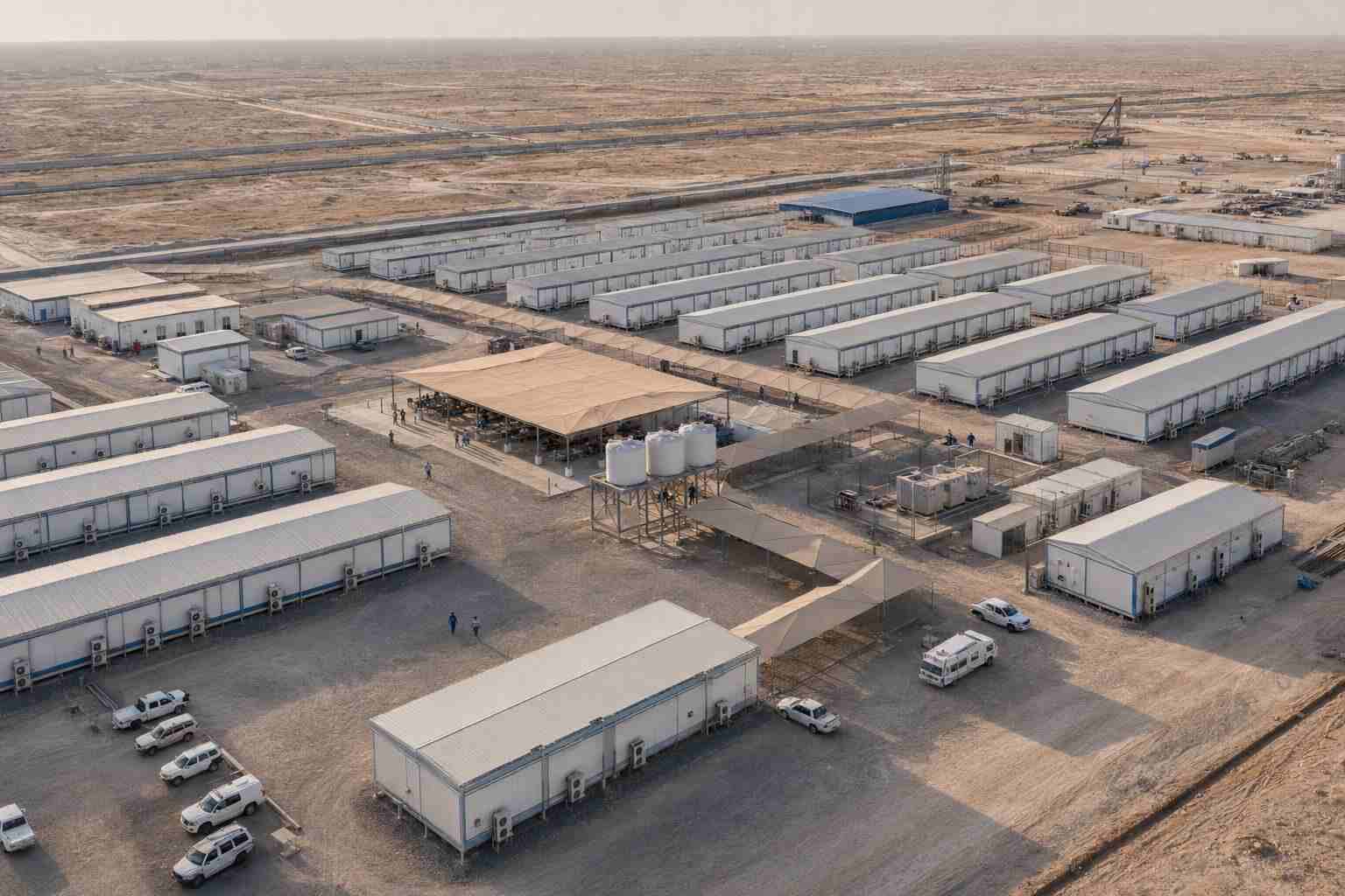 Modular Accommodation Camp for Oil & Gas Pipeline Construction in Basra, Iraq (2024)