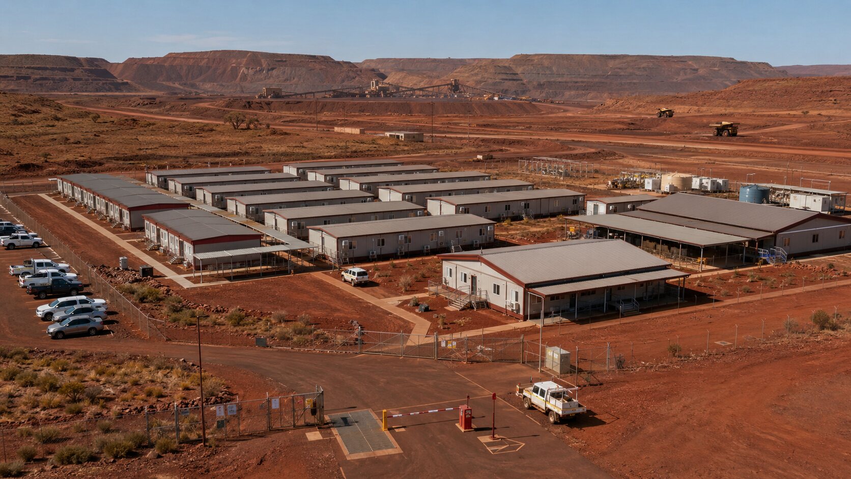 Modular Mining Accommodation Camp near Newman, Western Australia