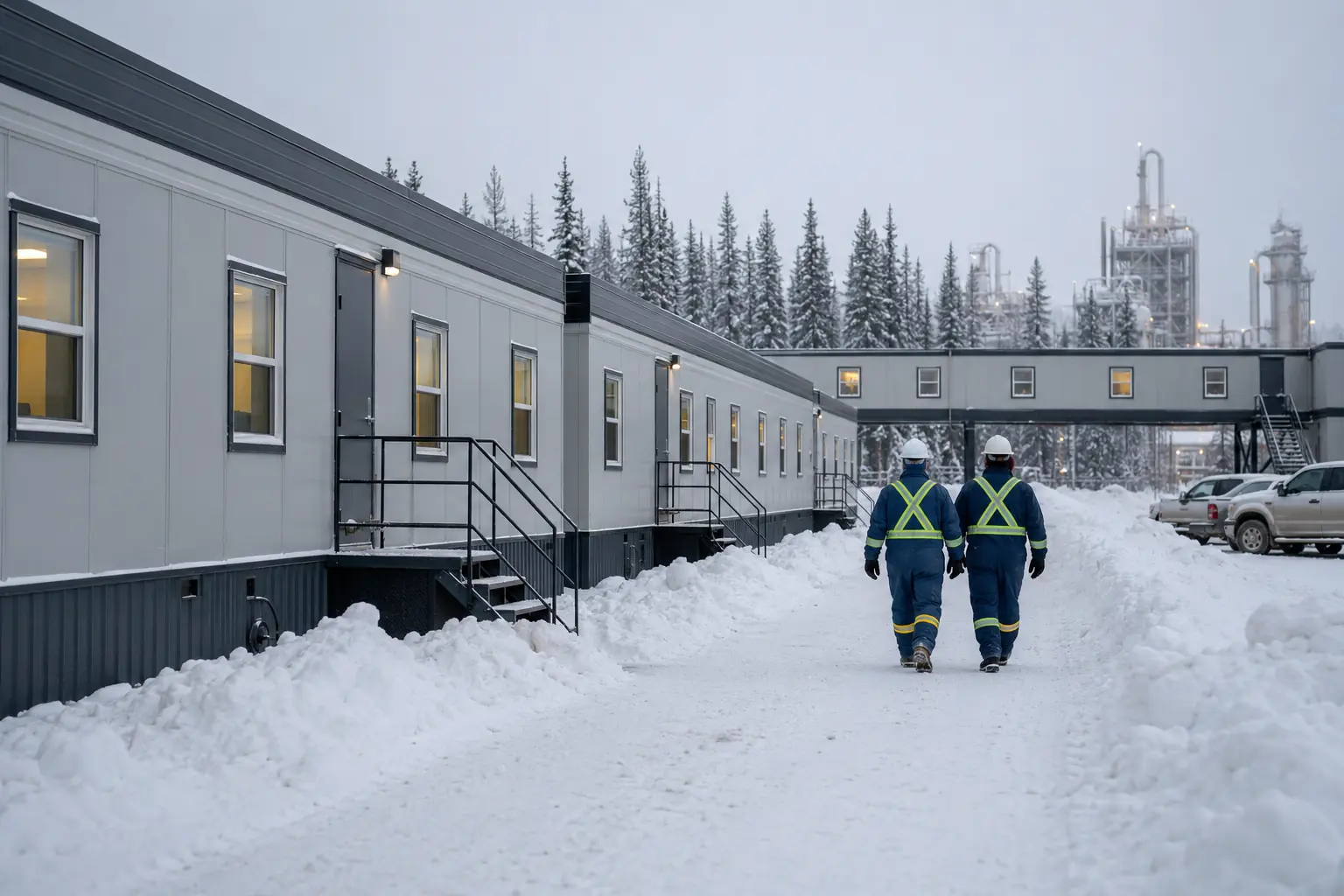 Modular Workforce Camp for Remote Natural Gas Processing Project in Alberta