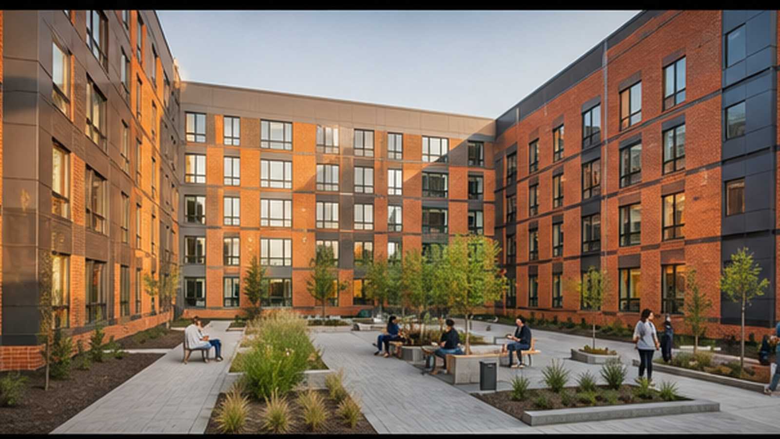 Modular Student Residence and Study Commons