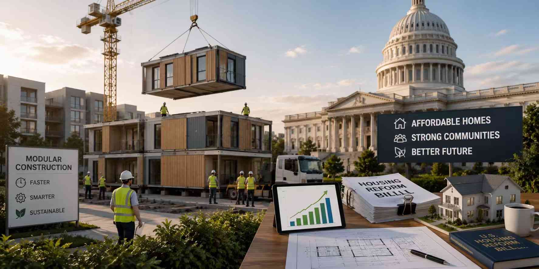 美国住房改革法案获得通过：模块化和工厂建造建筑的新增长机会？