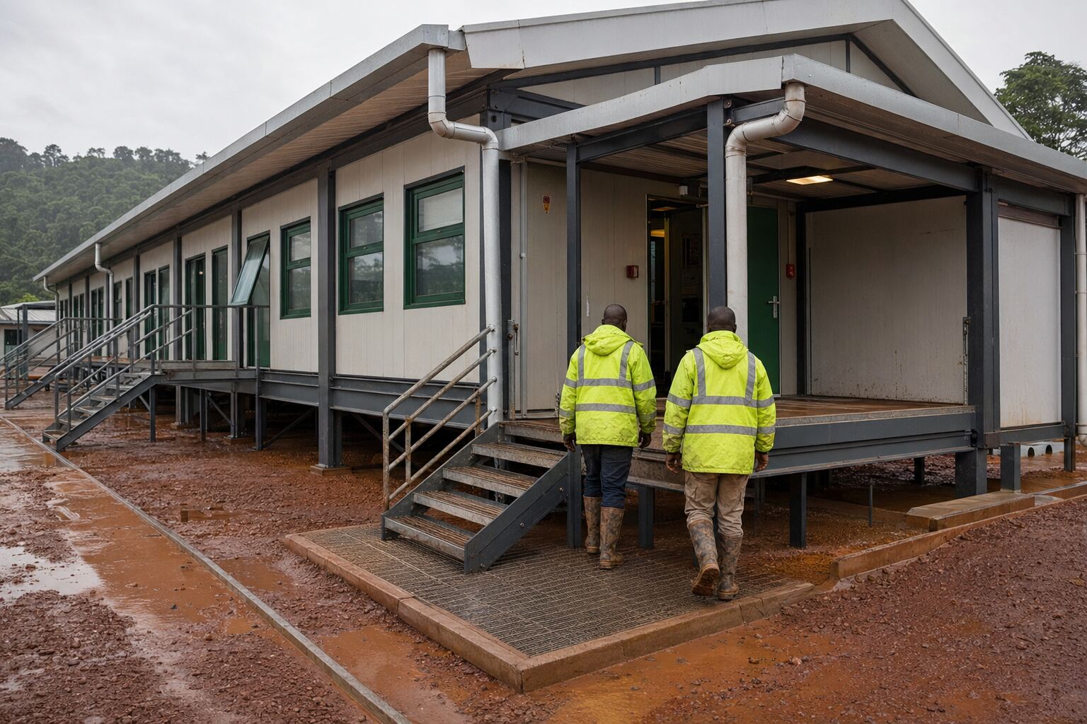 Tropical Modular Mining Camp in Guinea: Rapid Workforce Accommodation for a Remote Bauxite Project