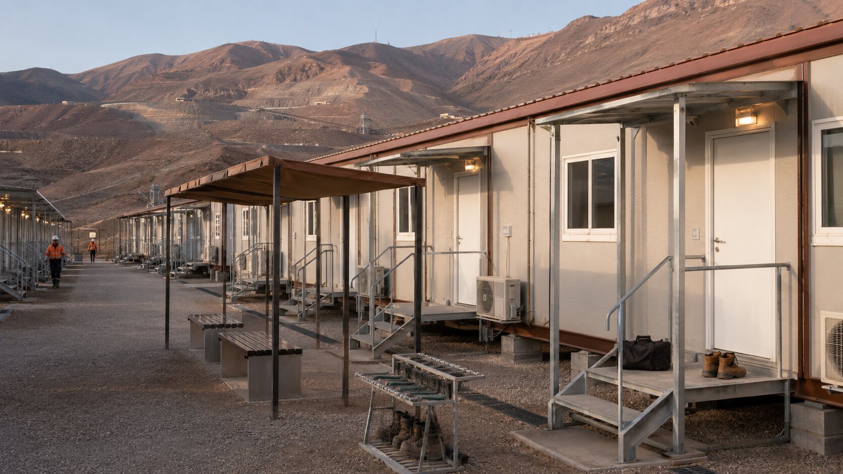 High-Altitude Modular Copper Mining Camp near Calama, Chile