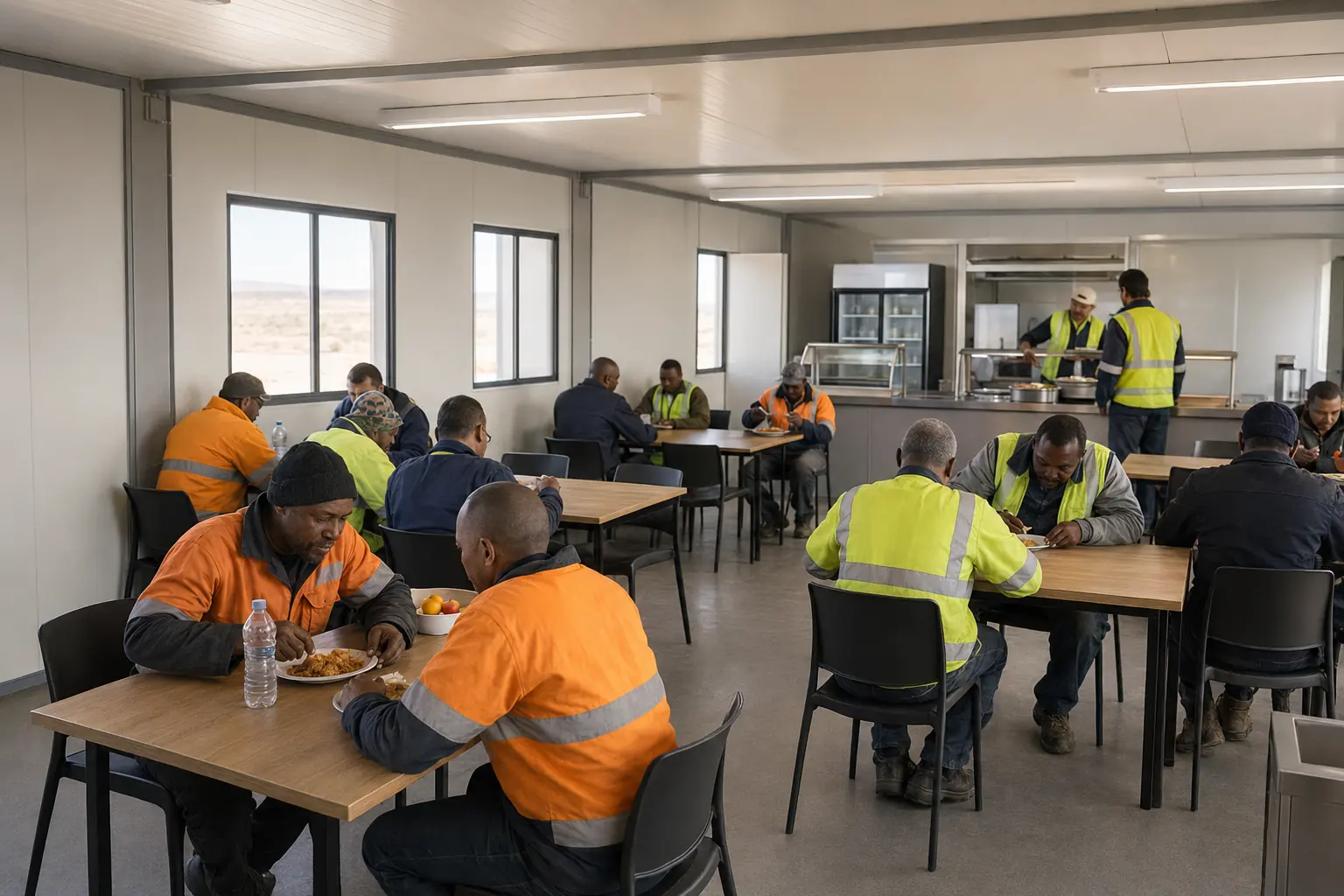 Modular Site Camp for a Solar PV and Battery Storage Project in South Africa