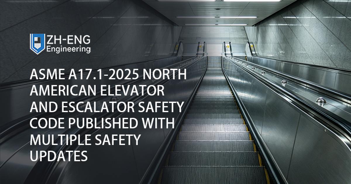 Pubblicato il codice di sicurezza per ascensori e scale mobili ASME A17.1-2025 per il Nord America con diversi aggiornamenti di sicurezza