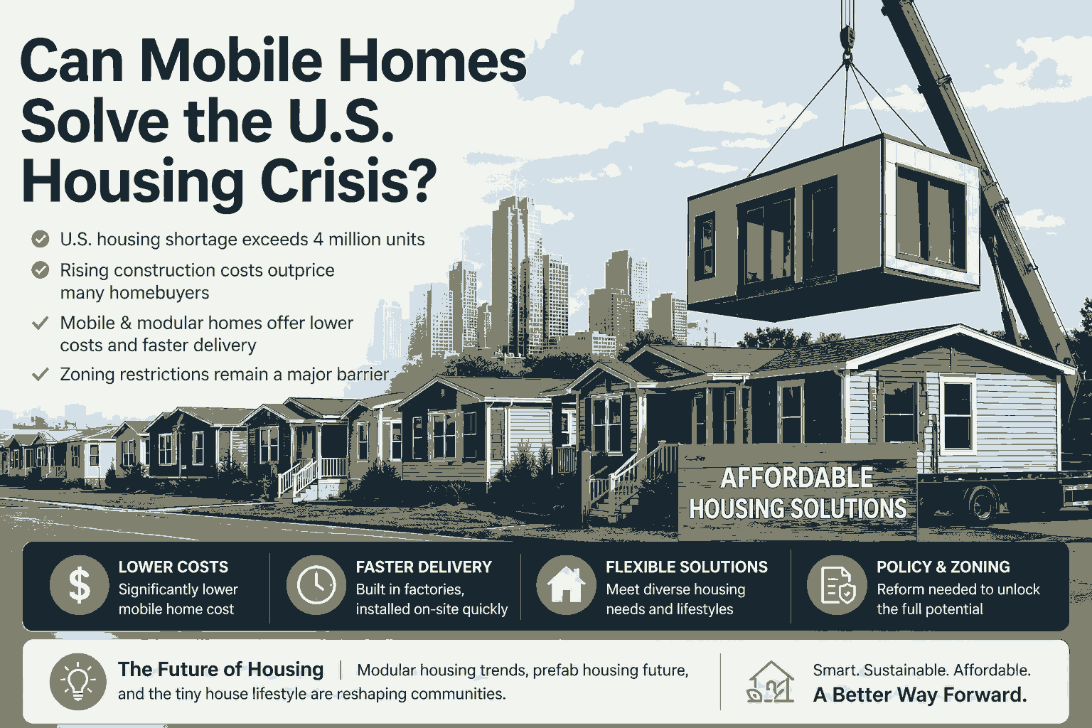 Les maisons mobiles peuvent-elles résoudre la crise du logement aux États-Unis ?