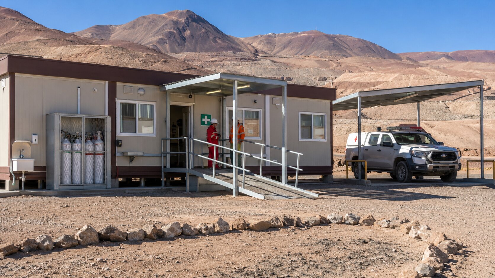 High-Altitude Modular Copper Mining Camp near Calama, Chile