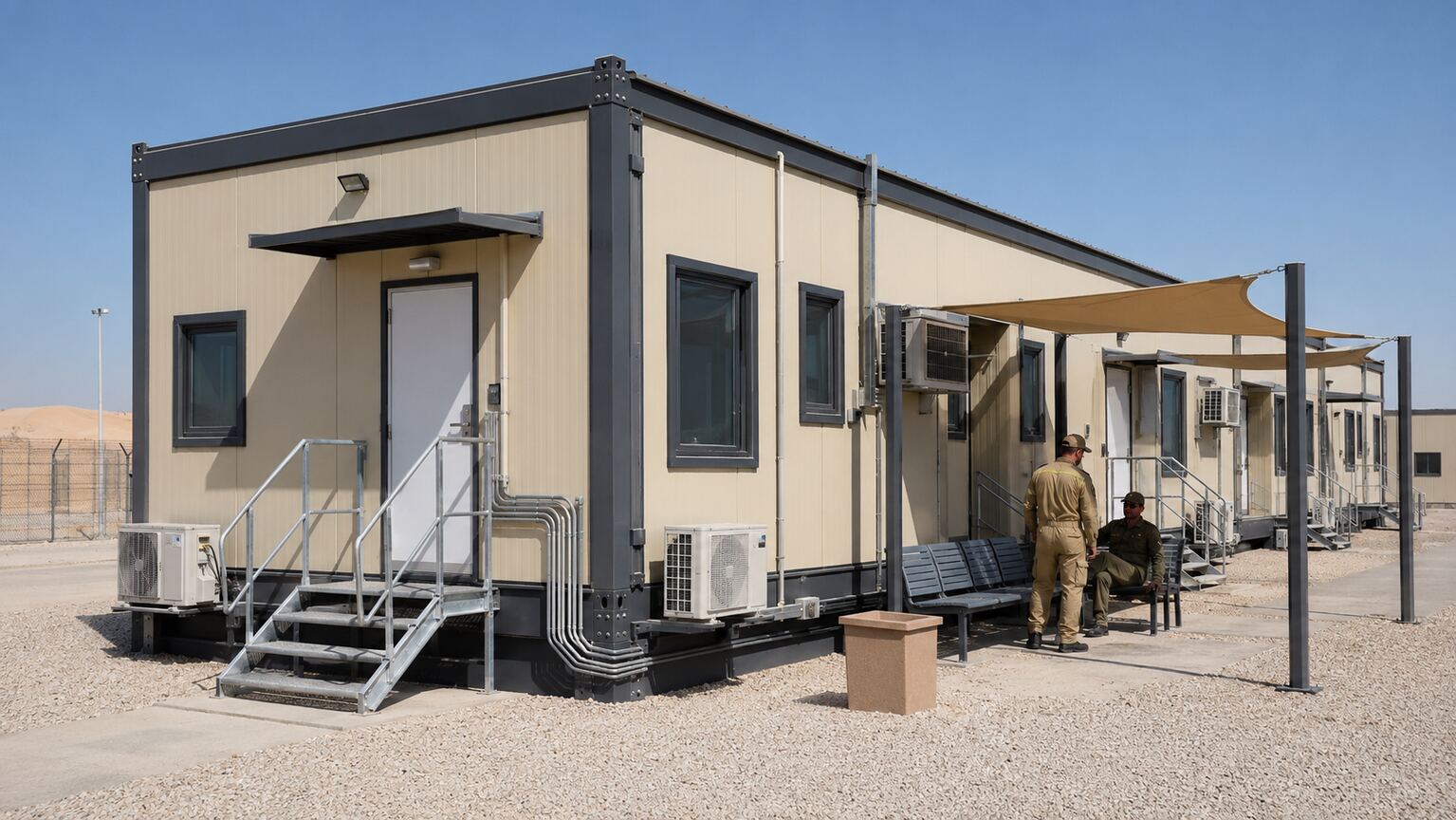 Military Modular Camp in Abu Dhabi | Prefabricated Defense Base Buildings