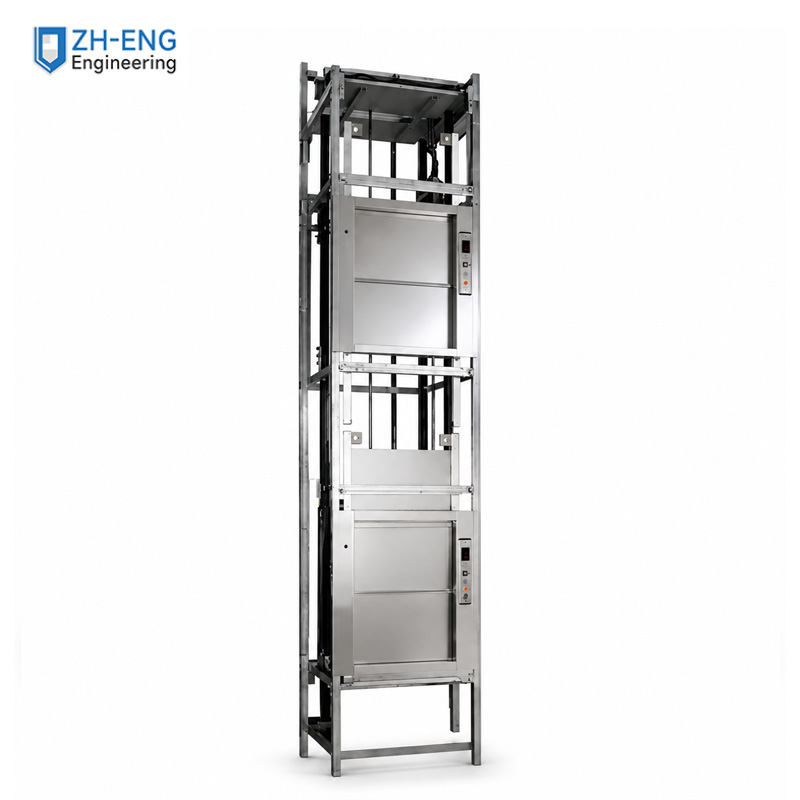 Stainless‑steel Frame Dumbwaiter Elevator / Food Service Lift