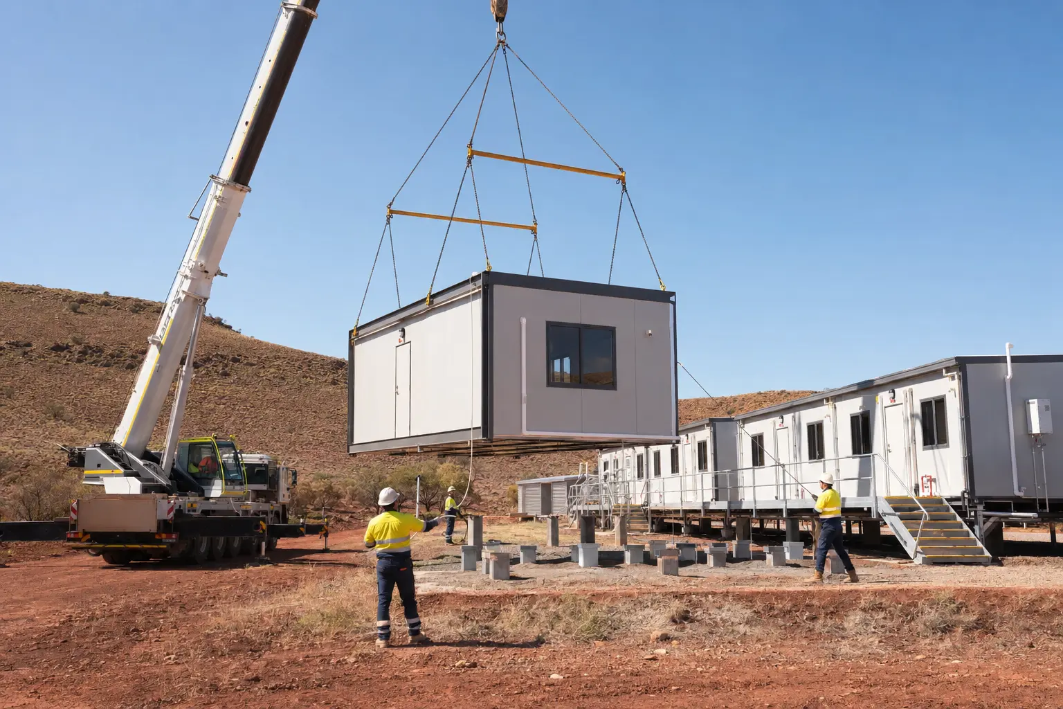Modular Accommodation Camp for a Remote Mining Project in Western Australia