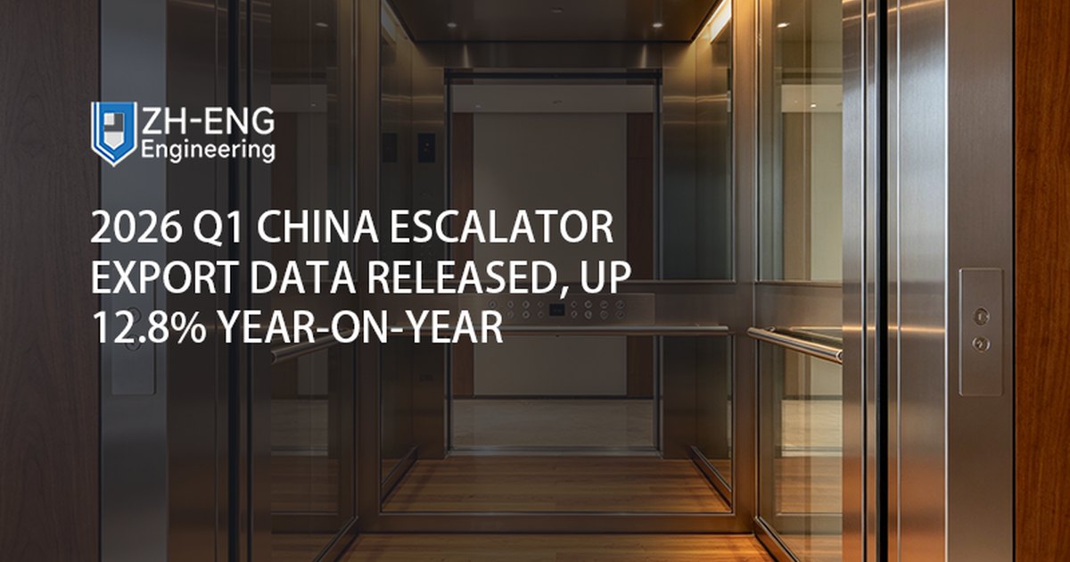 Publication des données sur les exportations d'escalators chinois du premier trimestre 2026, en hausse de 12,8 % par rapport à l'année précédente