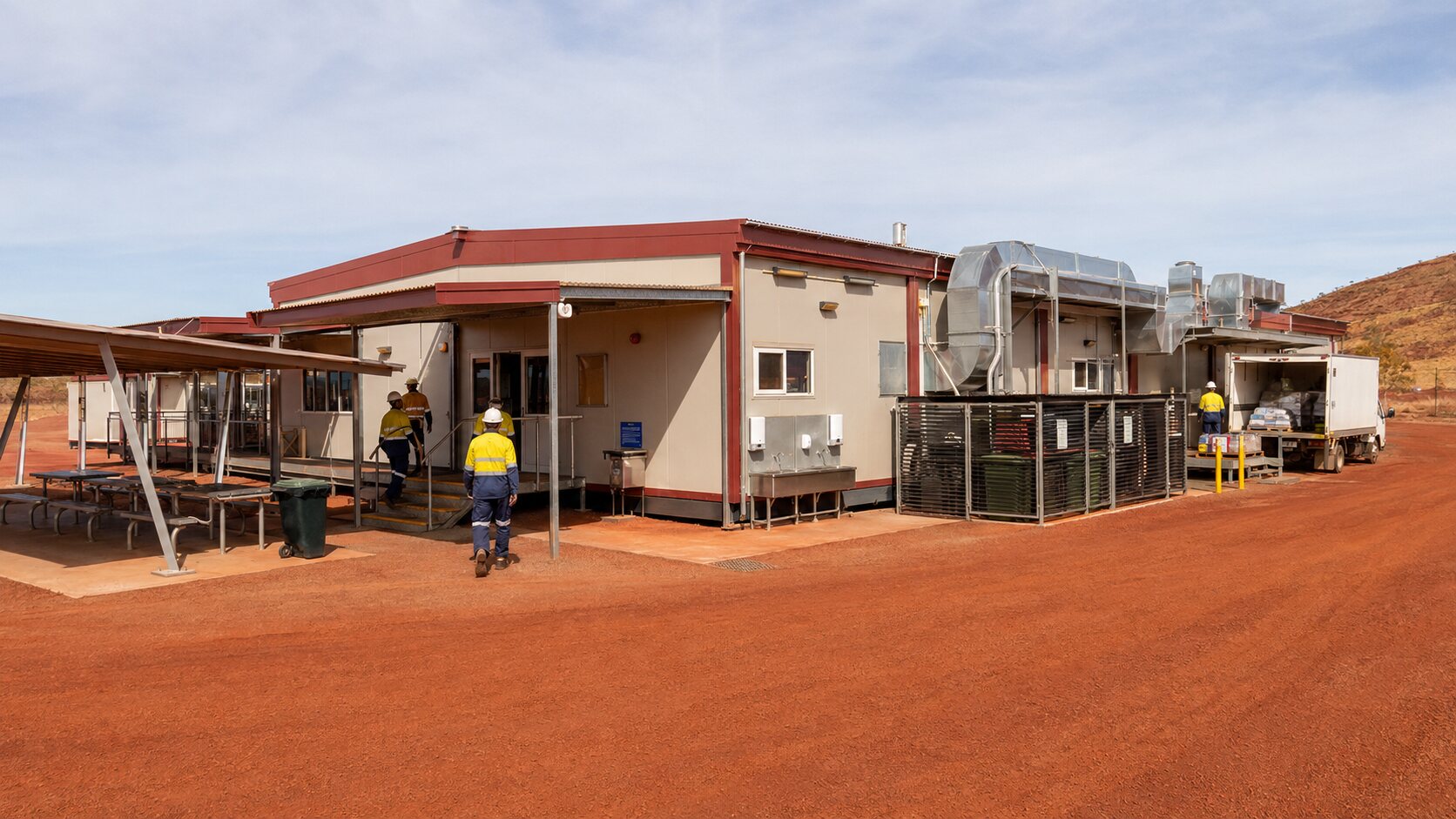 Modular Mining Accommodation Camp near Newman, Western Australia