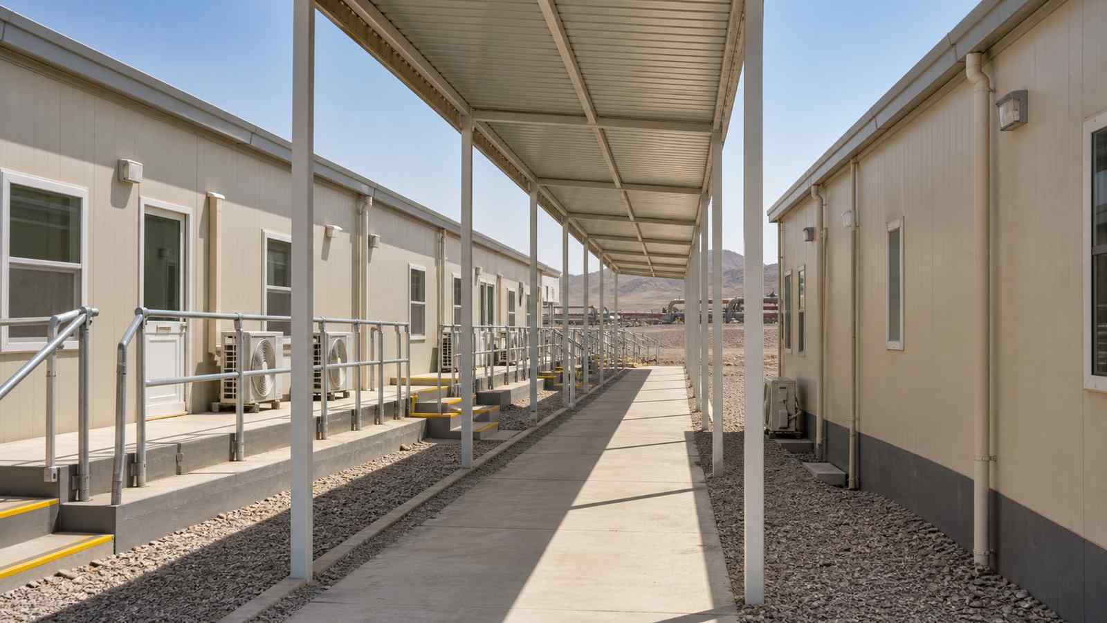 Unidades modulares de oficinas y alojamiento para un proyecto de gasoducto en Duqm, Omán