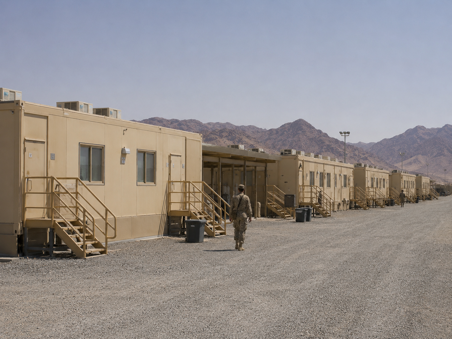 Rapid-Deployment Modular Military Base Camp in Tabuk, Saudi Arabia