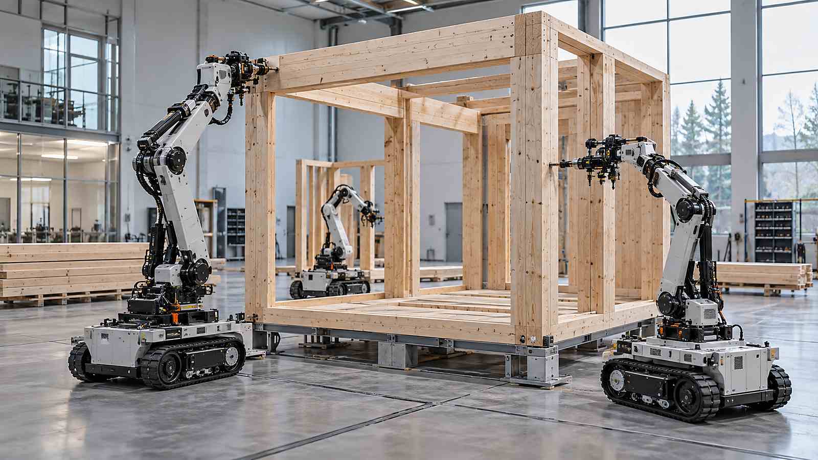 Subsídio SWIFTBUILD de 4 milhões de euros investiga a robótica em enxame para módulos de madeira