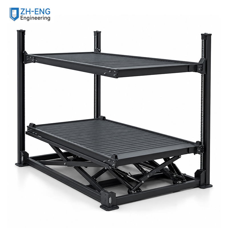 Scissor‑type Double‑Deck Car Parking Lift+