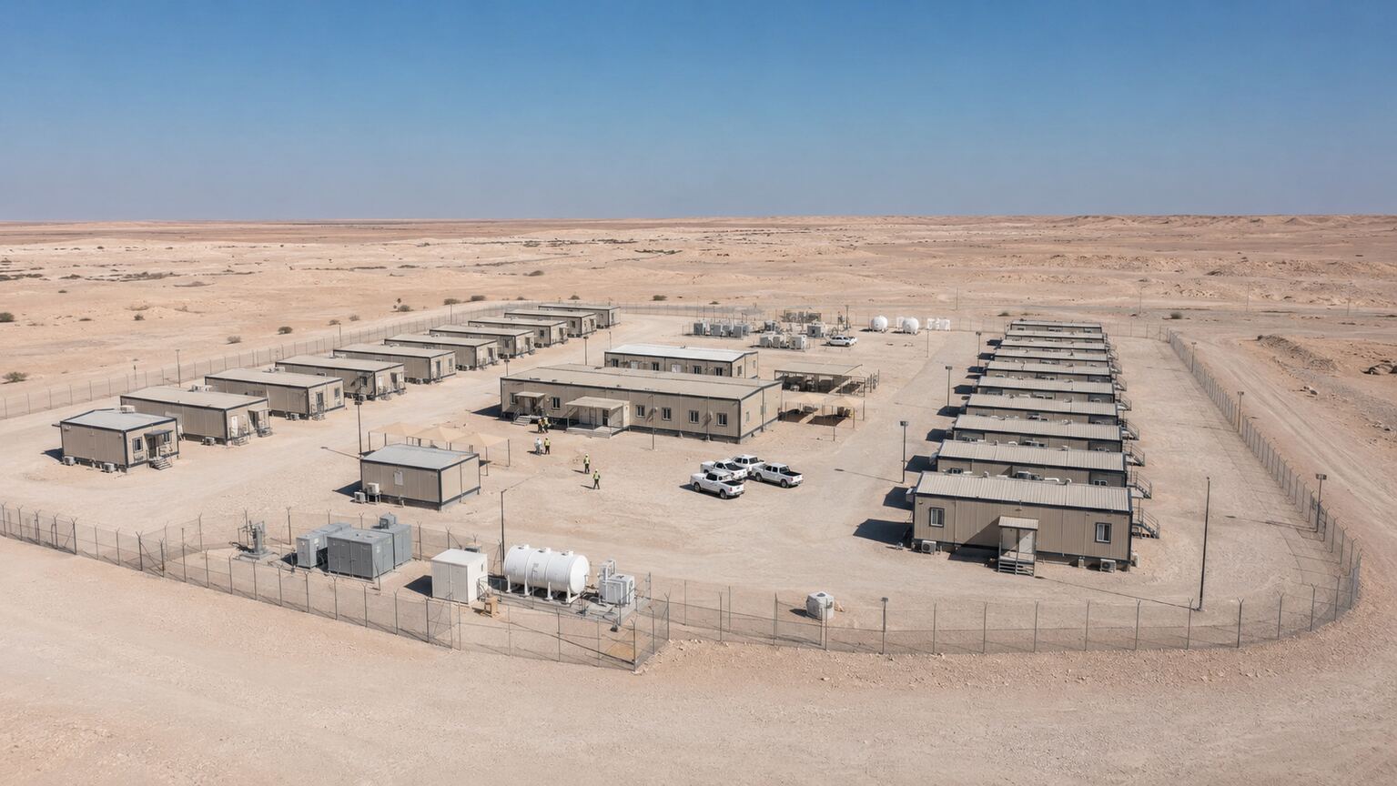 Military Modular Camp in Abu Dhabi | Prefabricated Defense Base Buildings