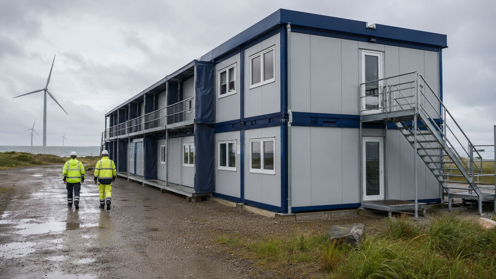 Coastal Wind Farm Modular Building Case Study in Esbjerg, Denmark