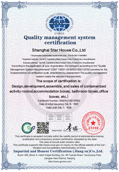 Quality Management System Certification