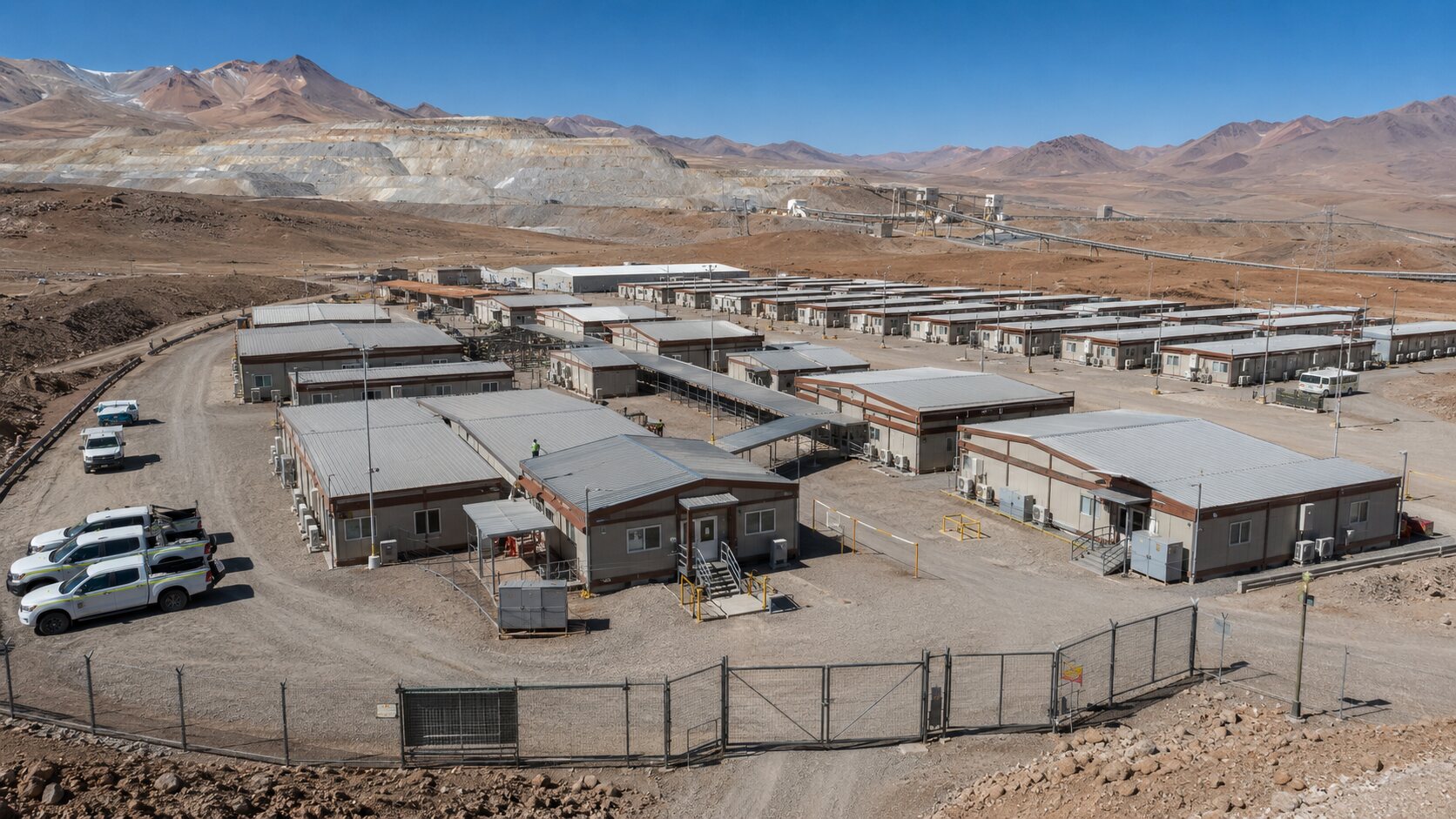 High-Altitude Modular Copper Mining Camp near Calama, Chile
