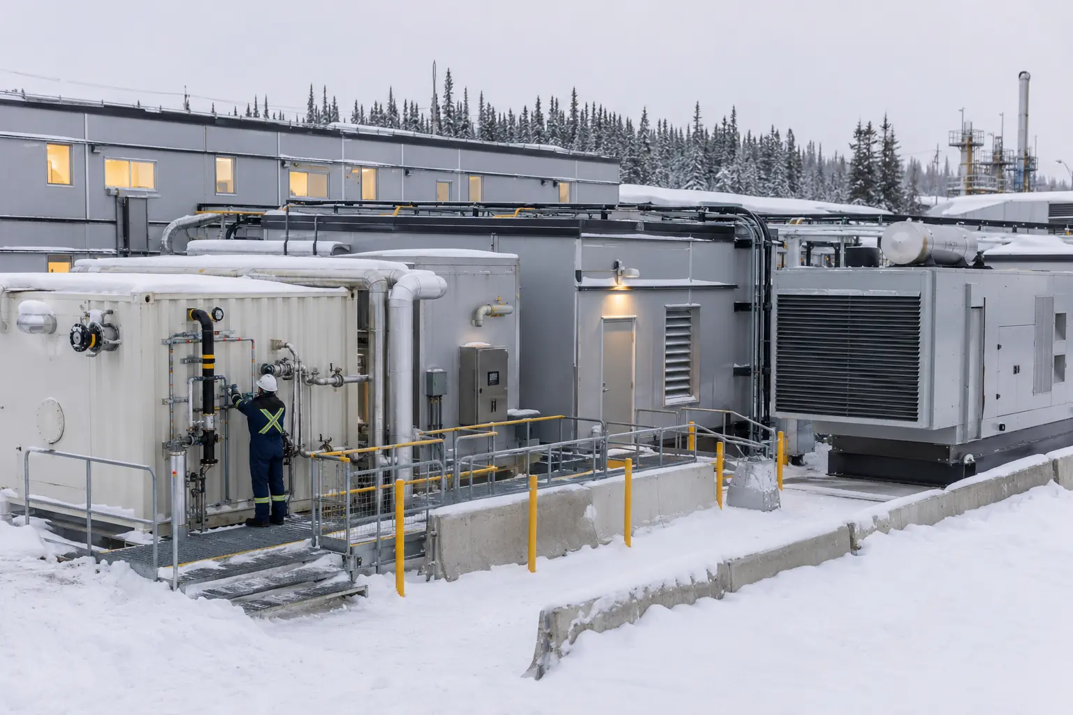 Modular Workforce Camp for Remote Natural Gas Processing Project in Alberta